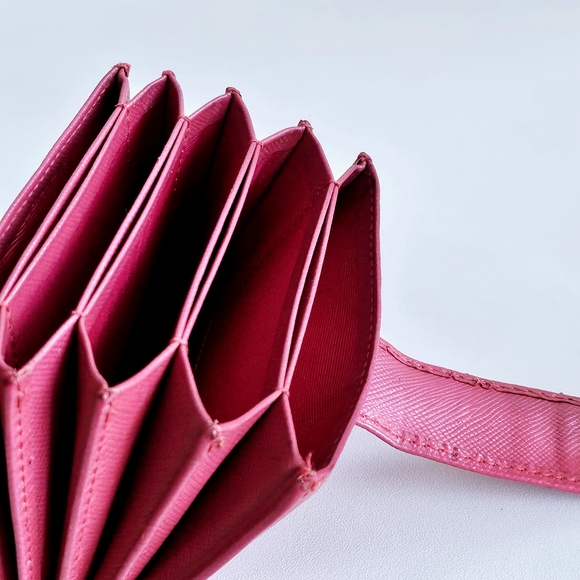 Prada Pink Accordion Card Holder Wallet - Picture 11 of 12